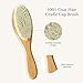 Kyte Baby Cradle Cap Brush Made with Natural Goat Hair Bristles and a Bamboo Brush Handle