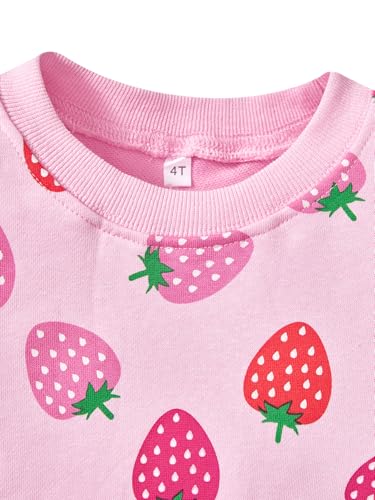 Image of RETSUGO Little Girls 2 Piece Clothing Sets Toddler Unicorn Sweatshirts and Leggings Cotton Fall Winter Casual Outfits 3-8T