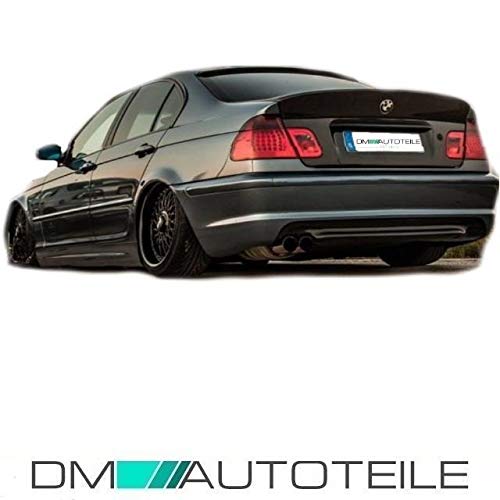 DM Autoteile Heckdiffusor passt für E46 M Paket Coupe Cabrio Limousine Touring Schwarz