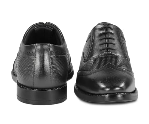 Image of LOUIS STITCH Men's Formal Lace-Up Brogue Shoes | Formal Lace-Up Shoes for Men | Business & Occasion Wear | LSVSBG-1
