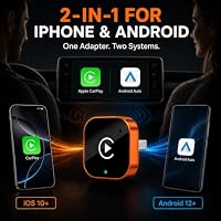 2-in-1 Wireless CarPlay & Android Auto Adapter – Ansicht 3