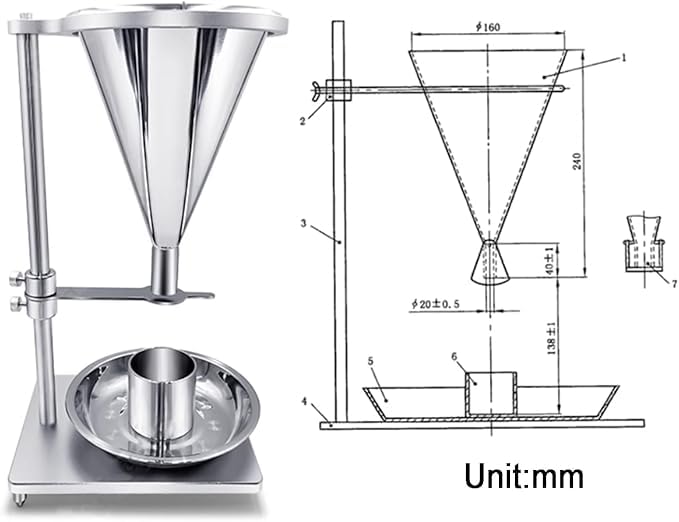 Densímetro de Acero Inoxidable para Polvos y Partículas miniatura 2