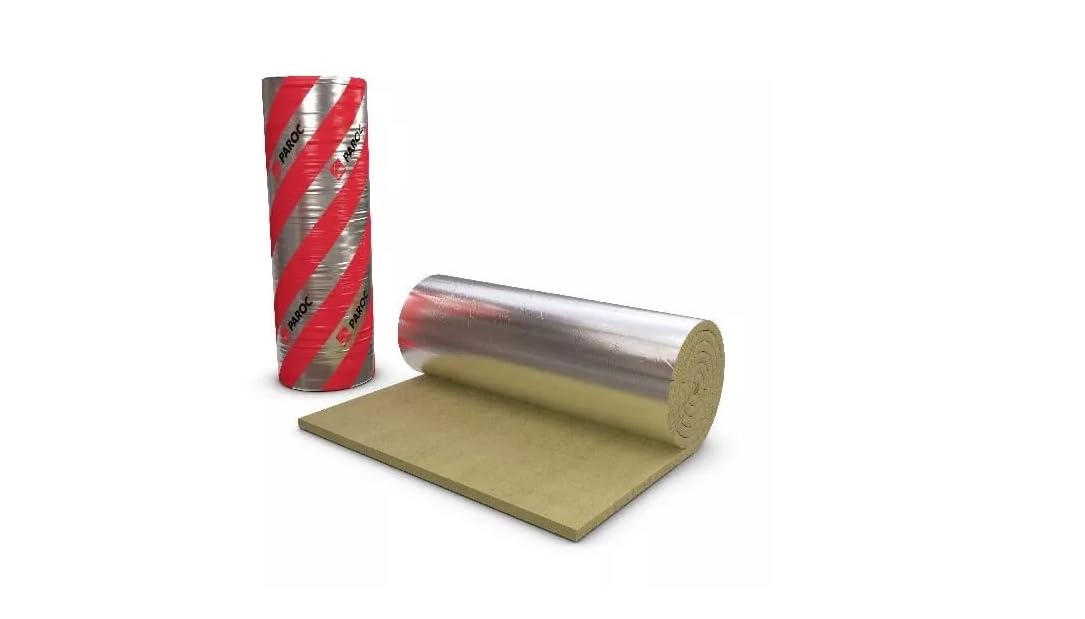 PAROC HVAC Lamella Mat AluCoat alukaschiert Steinwolle Lamellenmatte mit Alu 20mm - 10m x 1m