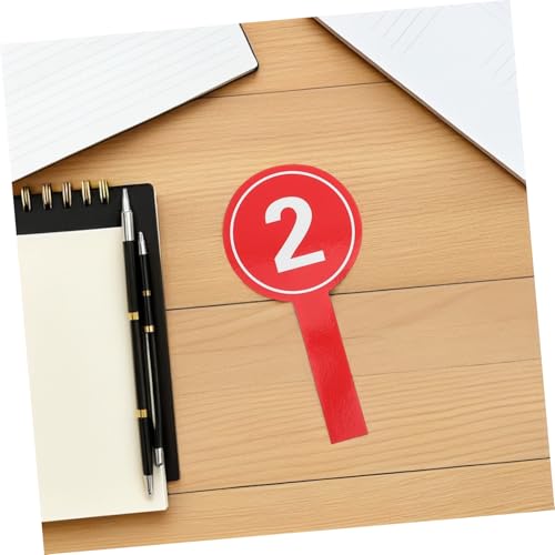 Paddle de puntuación ergonómico rojo 10 piezas miniatura 6