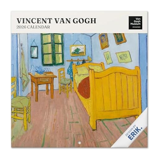 Grupo Erik Calendario 2026 pared Van Gogh - Almanaque pared 2026 : Planificador mensual Con espacio para Anotar, Ilustraciones y Fácil de colgar (30x30cm) | Ya disponible en tu tienda friki favorita! En mundofriki.es!