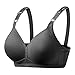 Grandi reggiseni sportivi per le donne comodo più reggiseno traspirante dimensione donna biancheria intima moda reggiseni sportivi per le donne Bulk, Nero , XXL