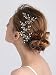 fxmimior Bridal Hair Accessories Pearl Crystal Hair Pins Hair Clips Bobby Pin Wedding Party Evening Headpiece Head Wear (pack of 3) (gold)