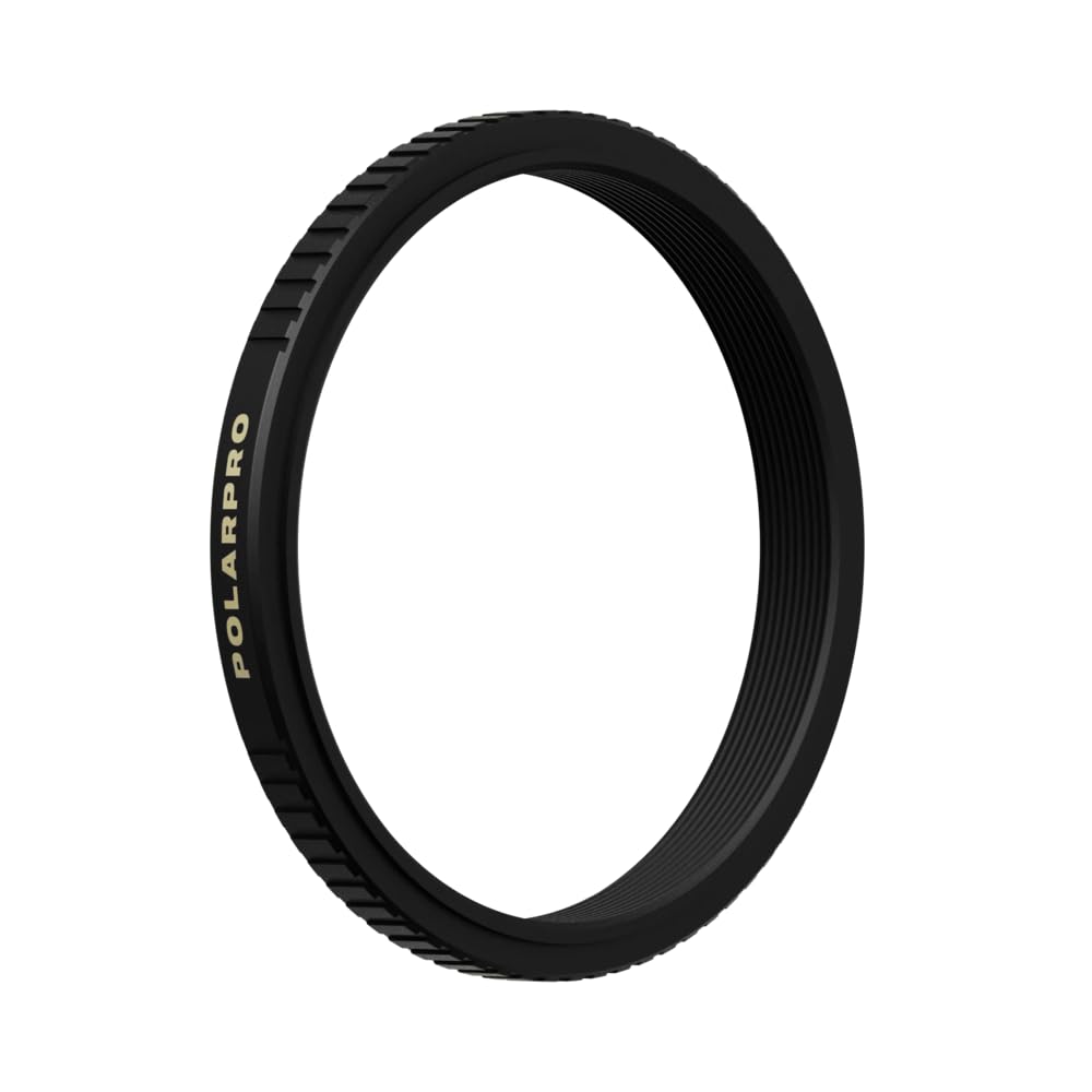 PolarProFuji X100 Series Filter Adapter - Black - 49mm, Brass, Minimalist, Cross Screen, Water Resistant