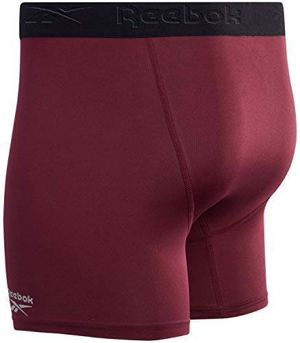 Reebok Men's Underwear - Performance Boxer Briefs With Fly Pouch (4 Pack), Size Medium, Black/Fig/Grey #TOP4