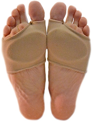 NatraCure Gel Metatarsal Pads - 1 Pair - with Metatarsalgia Forefoot Cushion - for Ball of Foot Pain Relief - Size: Large/X-Large