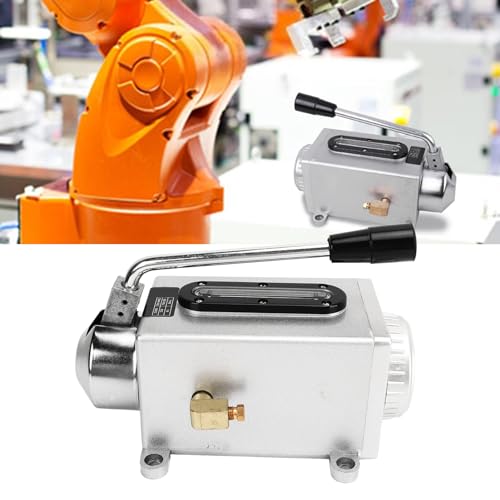 Image of Generic Manual Lubricating Oil Pump, 500CC Hand Lubrication Pump CNC Pump Oiler 4mm Double Oil Outlet for Punching Milling Machine Tool, Hand Oiler Lubricator Lubricating Oil Pump for Mill
