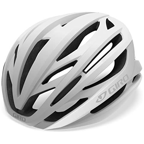 Giro Syntax MIPS Adult Road Cycling Helmet - Matte White/Silver, Medium (55-59 cm) Cover