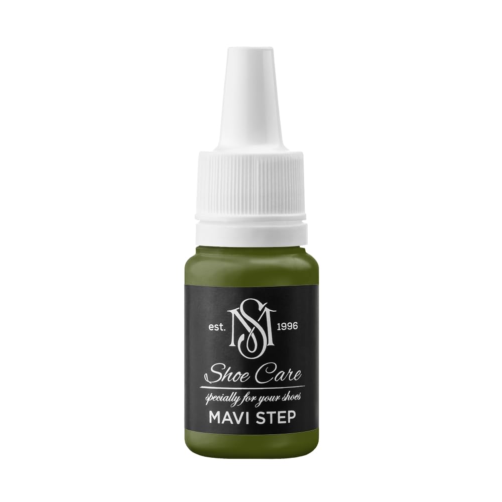 Peinture Cuir Haute Couvrance MAVI STEP Tourbe Noire pour Sneakers
