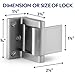 Silver Door Security Lock – 1 Pack Swing Bar Lock for Inward Opening Doors – Child Safety & Privacy Lock for Home, Apartment, Hotel – Easy Install with Stainless Steel Screws