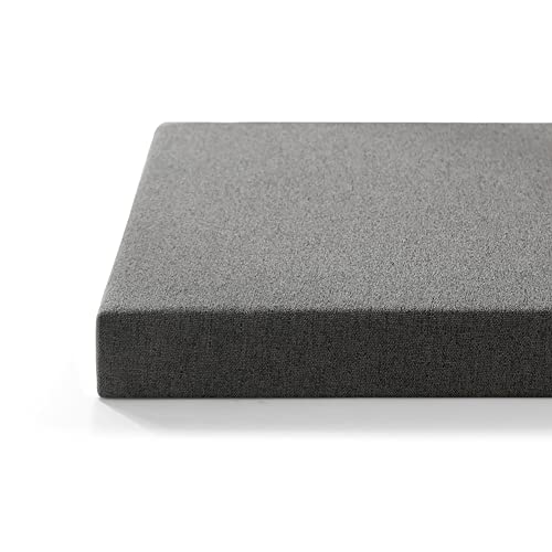 Coussin de banc imperméable de haute finition gris 90x30 cm pour extérieur