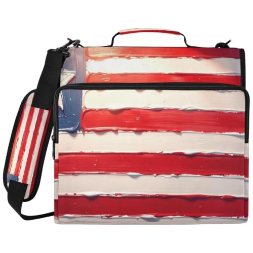 Sac de classeur 3 anneaux de 5,1 cm anti-perte avec compartiment ordinateur portable 14"