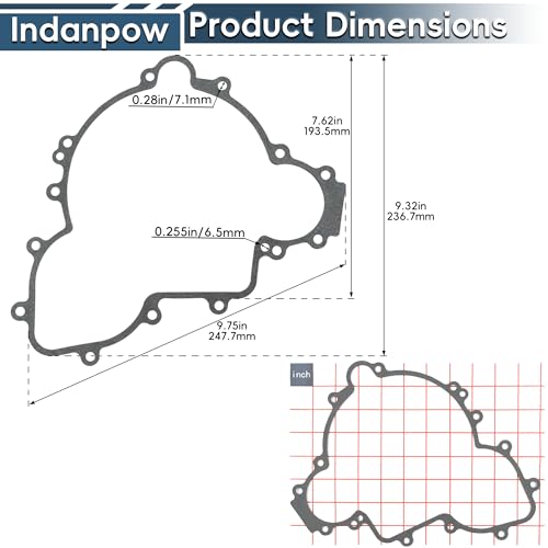 Image of 5814160 Cover Gasket Fits Models 900 and 1000 Ranger /RZR /RZR Pro | 2 Pack; Compatible with 5814160 & 5813758 Cover Gasket;Durable sealing to prevent leakage