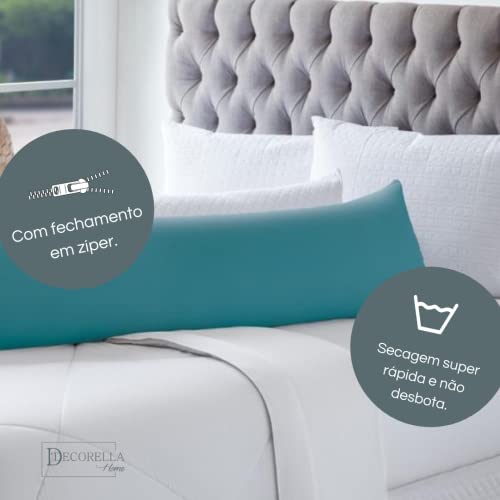 Capa Fronha de Travesseiro de Corpo Xuxão 1,40 m x 40 cm com Zíper (Tiffany)