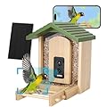Yungenl Smart Bird Feeder with Camera, Solar Powered with AI Identify Birds Species,Keep Squirrels Away,Instant Arrival Alerts,Cloud Store Videos Ideal Gift for Bird Lovers