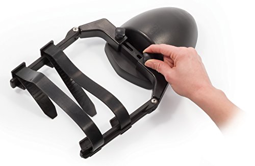 Camco Clamp-On Dual View Towing Mirror | Features 2 Independently Adjustable Mirrors And An Aerodynamic Design | Black (25653) #TOP4