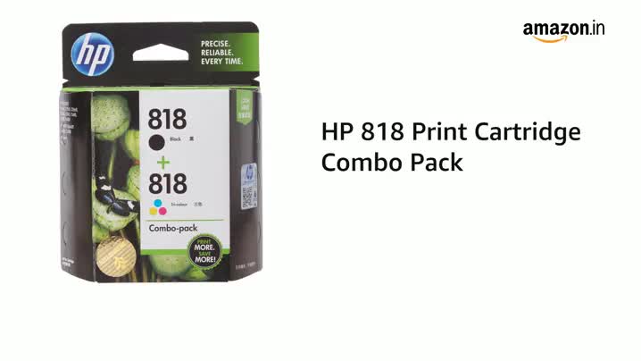 HP 818 Print Cartridge Combo Pack 