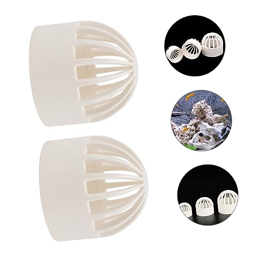 Cubierta permeable para tanque de peces Mikikit 2 piezas blanca miniatura 6