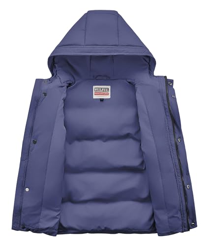 WULFUL Kids Boy's Winter Coat Hooded Puffer Windbreaker Warm Cotton Jacket Parka Down Outdoor Coats2