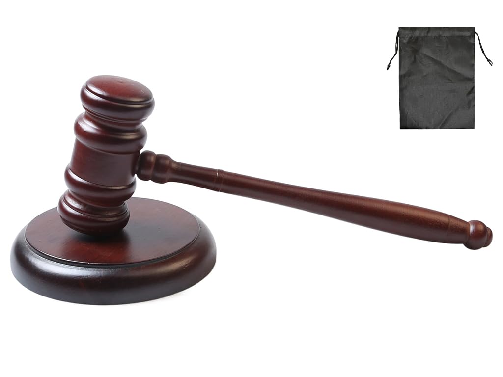 Martello Giudice Legno, Martelletto del Giudice, Martelletto del Giudice e Blocco, Martelletto del Giudice, Gavel, Perfetto per Avvocati, Riunioni, Discorsi, Dibattiti, Giudici, Aste