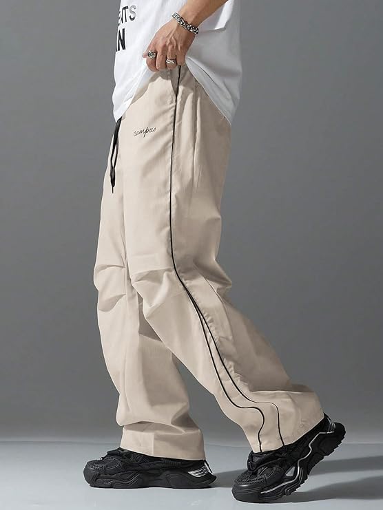 QJQ Men's Y2K Baggy Sweatpants Parachute Pants Wide Leg Vintage Track Pants Casual Streetwear - Image 3