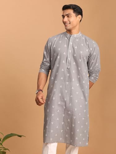 Image of Shvaas By Vastramay Men's Green Cotton Kurta