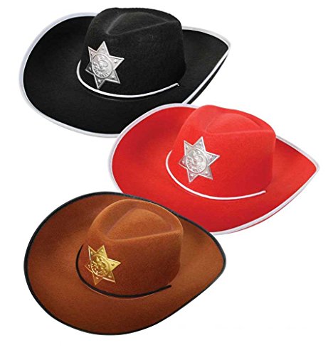 Partychic Cowboyhut,, schwarz/rot/braun, Gr. 55 (braun) Cover