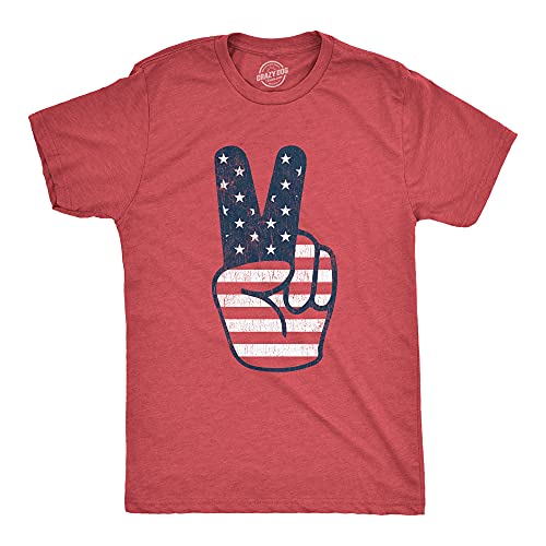 T-shirt drapeau américain homme 4 Juillet par Crazy Dog T-Shirts