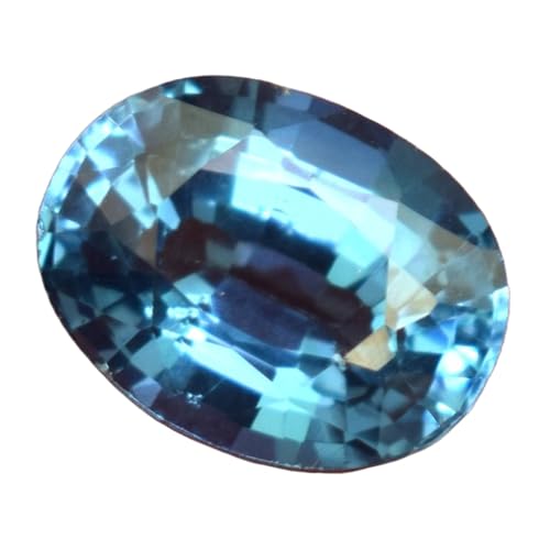 Topaze bleue naturelle 10,5 x 8,6 x 6,24 mm, pierre pour collier et bague