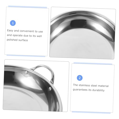 Wok Sartén de Acero Inoxidable Fondo Plano para Cocina miniatura 6