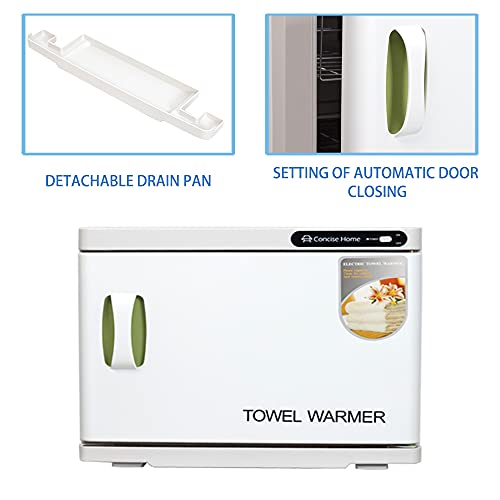 Sanqiao Handtuchwärmer & UV Sterilisator 2-in-1 | 23L Elektrischer Handtuchheizer mit 2 Etagen, Ideal für Salon, Friseur, Hotel & Haushalt, Weiß