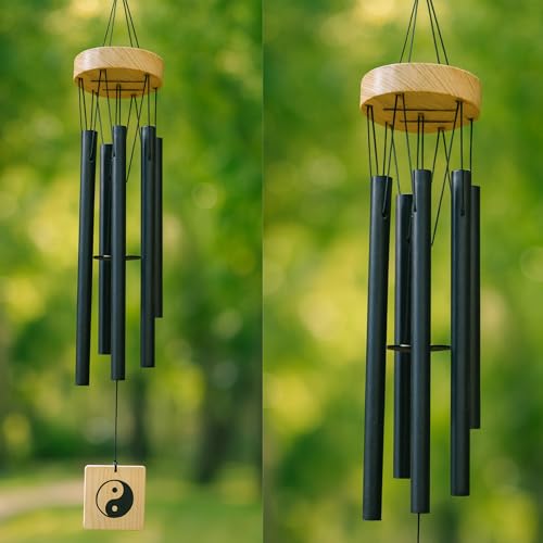 Image of 6 Pipe Wind Chimes for Home Decor | Metal Wind Chime for Balcony, Living Room, Garden & Door | Decorative Hanging with Soothing Sound