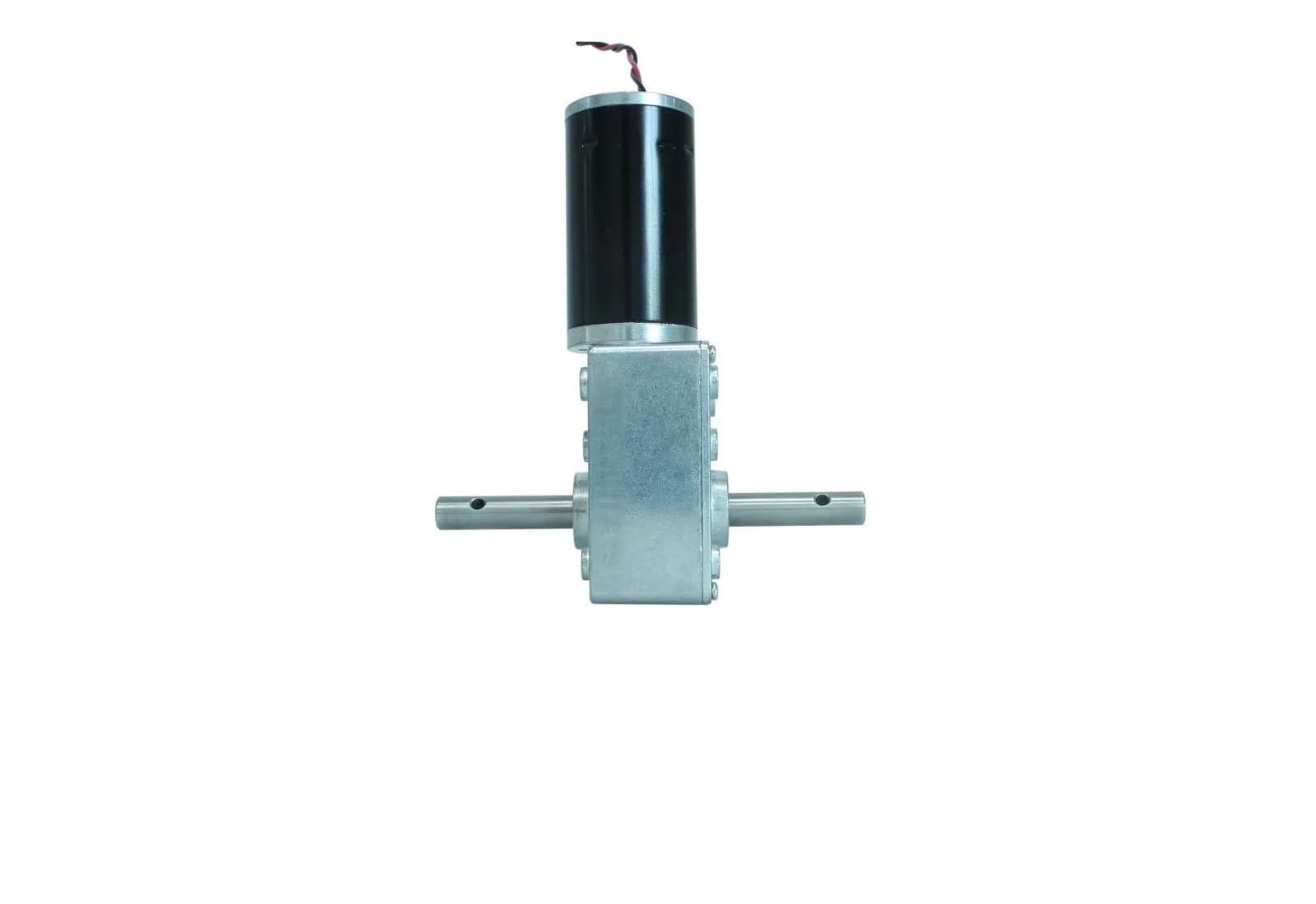 Gear Motor 12-V-Doppelwellen-Gleichstrommotor-Schneckengetriebe mit hohem Drehmoment 70 kg. cm 24-Volt-Motor D-Wellen-Schneckenreduzierer umkehrbar(12V 10RPM,Single Gear Motor)
