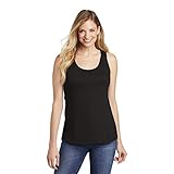 District Women's V.I.T Gathered Back Tank XL Black