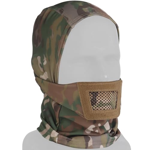 Cagoule en maille ninja pour airsoft et cyclisme - Protection visage