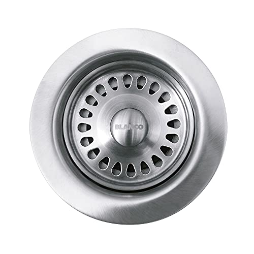 BLANCO, Stainless Steel 441093 Kitchen Drain Basket Strainer, 3.5