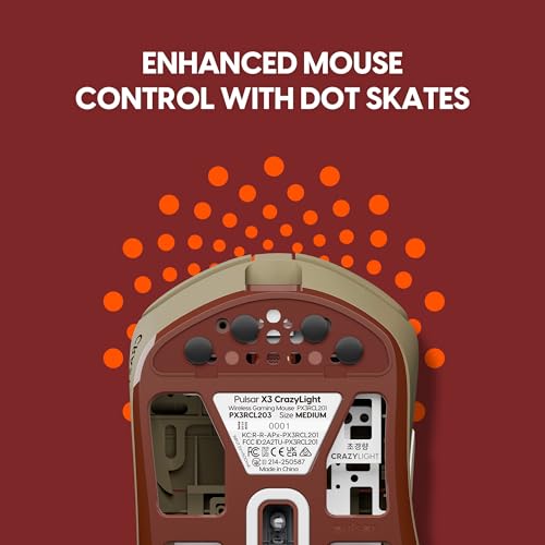 Image of Pulsar Gaming Gears X3 Crazylight Wireless Gaming Mouse, Mini, Desert