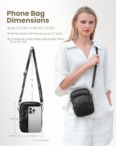 befen Small Genuine Leather Crossbody Bag for Women Trendy Crossbody Purses with RFID Blocking Card Slots4