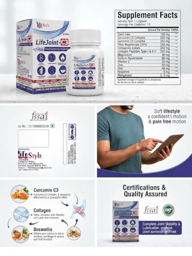 LIFE STYLE STUDIO Store LifeJoint C3 Joint Support Tablets 20 Tablets - Image 3