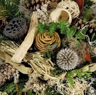 Grabschale mit echter Tanne - Winter, Gesteck Friedhof von Flora Trans