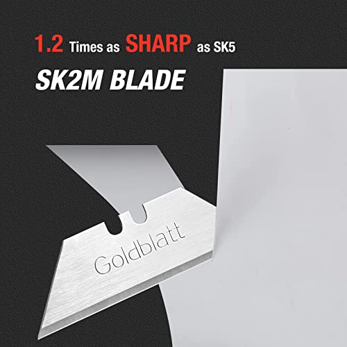 Goldblatt G08283 Allzweckklingen aus gehärtetem SK2M-Stahl, mit Spender, 100 Stück