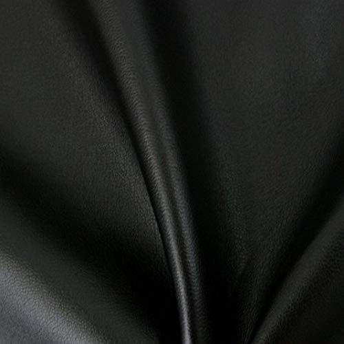 LAS TELAS ... Tela de Polipiel Negra. Ancho 1.50 Mtrs. 1 Mtr.