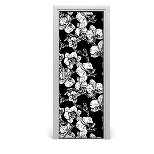 Papier peint de porte imperméable orchidée anti humidité - 2