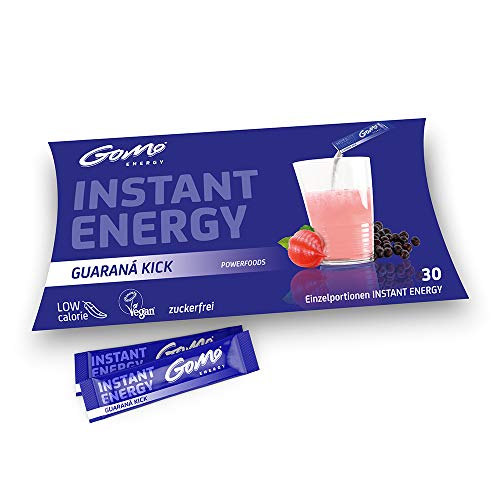 GoMo ENERGY - Instant Energy Getränkepulver mit Guarana, Koffein, Taurin & Vitamin-B-Komplex - zuckerfreier Instant Energy Drink - Wachmacher mit Energy Geschmack (Guaraná Kick | 30 Einzelportionen) Cover