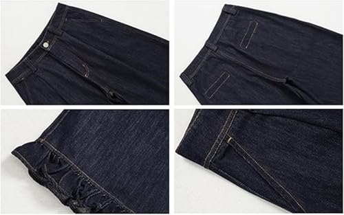 VCM Cropped Jeans for Women Low Waist Loose Straight Leg Jorts Y2K Casual Denim Pants Grunge Clothes Harajuku Streetwear4