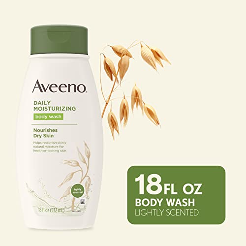 Aveeno Daily Moisturizing Soothing Oat Body Wash, Twin Pack, 18 fl. oz